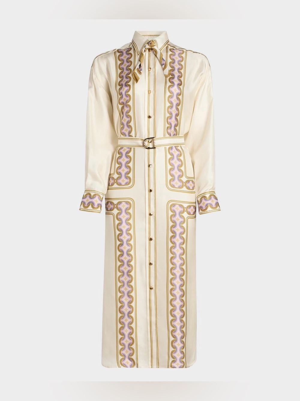Zimmermann Luna retro silk midi shirtdress